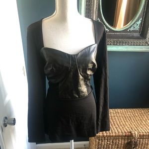 Eloquii Pleather Bustier Top